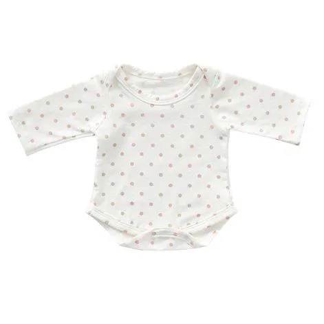 Doll's Romper (30-35 cm) pink dots - by ASTRUP