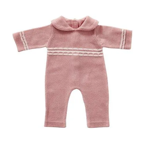 Doll romper - knitted (30-35 cm) pink - by ASTRUP