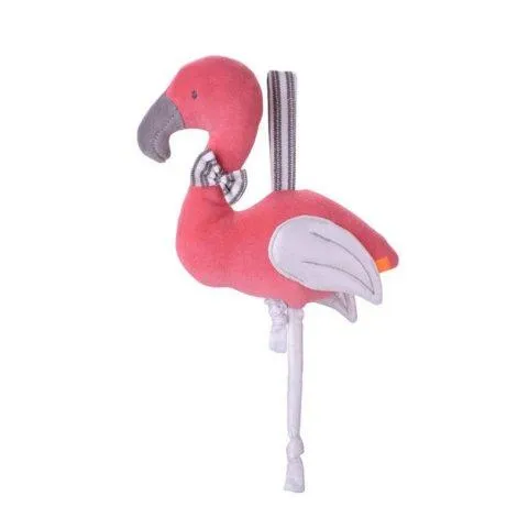 Musical Clock Flamingo (GOTS) - kikadu 