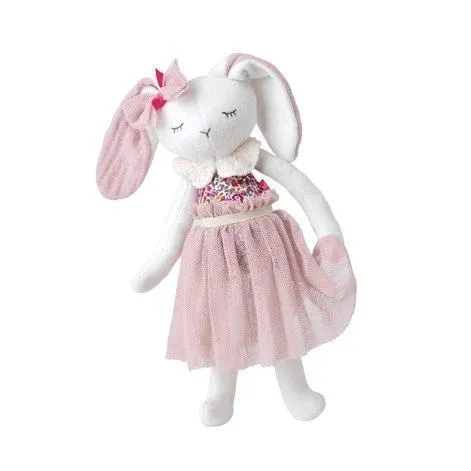 Puppe Rabbit Rosa (GOTS) - kikadu 