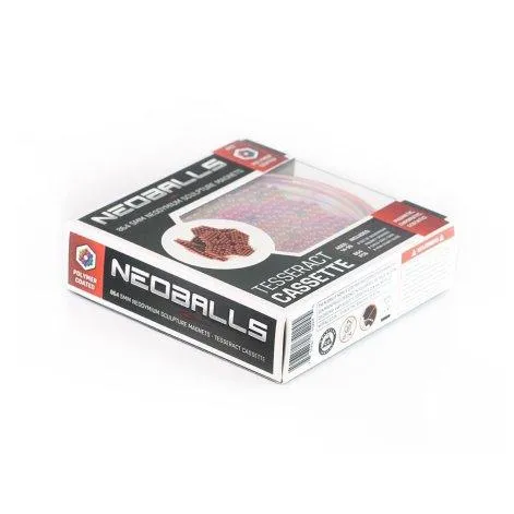 Boules magnétiques rouges - Tesseract Cassette - Neoballs