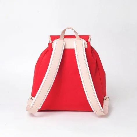Backpack Georgia Leather Natural Red - Essl & Rieger 