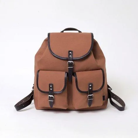 Backpack Georgia Leather Brown Mahogany - Essl & Rieger 