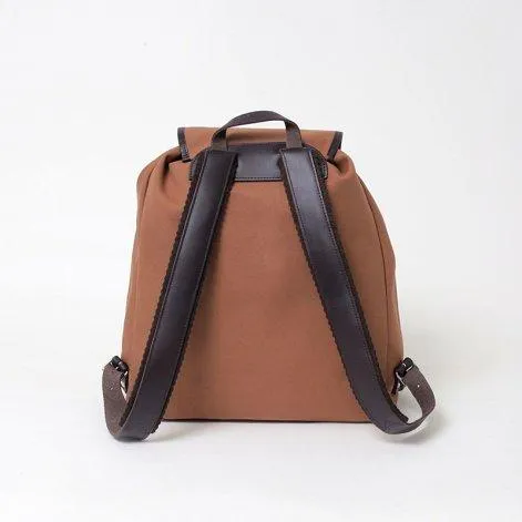Backpack Georgia Leather Brown Mahogany - Essl & Rieger 