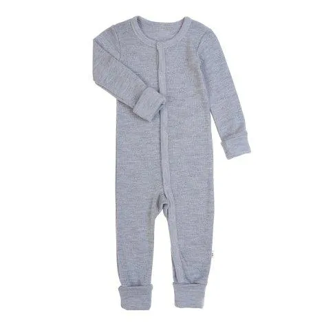 Baby All-in-One Suit MOULINS Platinum Grey - Woolami
