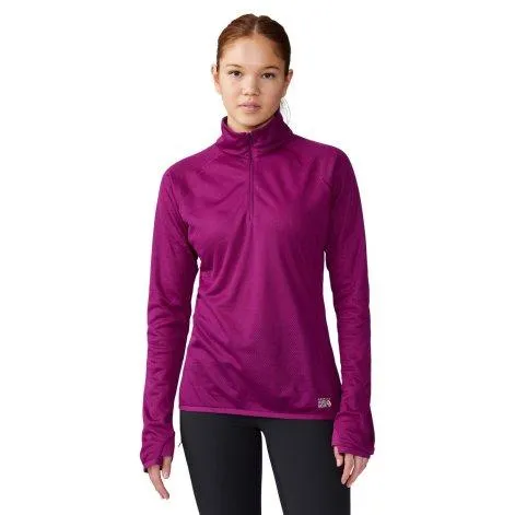 Zip-Pullover Active-Mesh berry glow 522 - Mountain Hardwear
