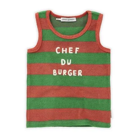 Chef Du Burger Coral tank top - Sproet & Sprout