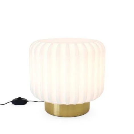 Dentelles Wide XL lampe avec câble et variateur - pied doré - Atelier Pierre