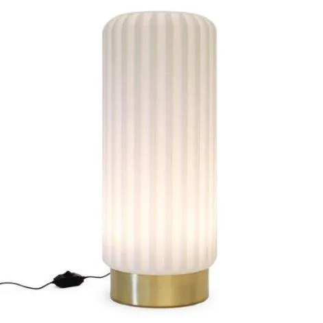 Dentelles Tall XL lampe avec câble et variateur - pied doré - Atelier Pierre
