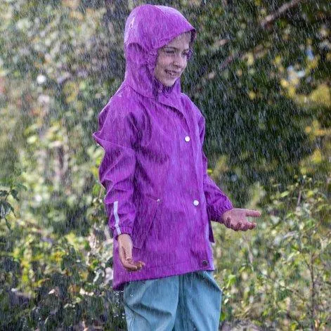 Children's rain jacket Jem radiant orchid - rukka