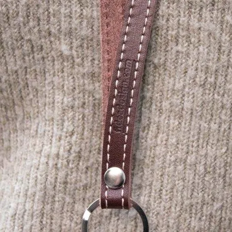 Schlüsselanhänger aus Leder Lederbund lang - Fidea Design