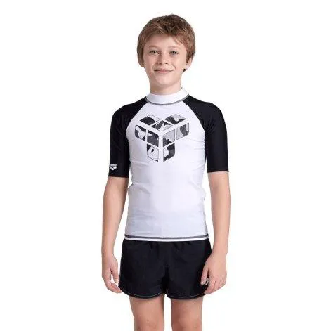 Swim shirt unisex Jr Arena Graphic white/black - arena