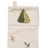 Christmas Stocking Yule Greens Embroidery Natural