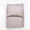 Linus chambray, mauve duvet cover 200x210 cm - lavie