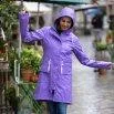 Women's raincoat Kilpina paisley purple - rukka