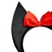 Bat Ears Satin Black headband - Mini Rodini