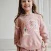 Lou Glitter Mahogany Rose sweatshirt - Konges Sløjd