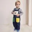 Baby dungarees Hungry Squirrel Navy Blue - Bobo Choses