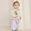 Baby Strickjacke Pansy Flower Offwhite - Bobo Choses