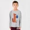 Long-sleeved shirt Hungry Squirrel Light Heather Grey - Bobo Choses