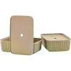 Storage box Pulp L 2 pieces, beige - Zone Denmark