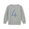 Birthday Sweatshirt 4 Grey Melange Blue Moon - Gray Label