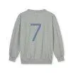 Birthday Sweatshirt 7 Grey Melange Blue Moon - Gray Label