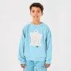 Sweatshirt Funny Ghost Light Blue - Bobo Choses