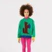 Knitted sweater Hungry Squirrel Green - Bobo Choses