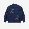 Strickpullover Bobo Cherry all over Navy Blue - Bobo Choses