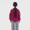 Strickjacke Bobo Cherry intarsia Fuchsia - Bobo Choses