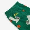 Hungry Squirrel socks all over Dark Green - Bobo Choses