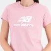 T-Shirt Essentials Stacked Logo T-Shirt Hazy Rose - New Balance