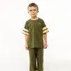 T-shirt Stripes Khaki - tinycottons