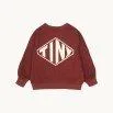 Sweat-shirt Diamond Tiny Burgundy - tinycottons