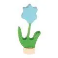 Steckfigur blaue Blume