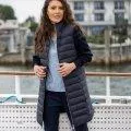 Badra Hybrid short coat dark navy