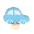 Plug figure blue car