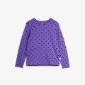 Long sleeve shirt polka dot purple