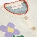 Baby cardigan Pansy Flower Offwhite