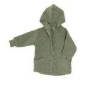 Jacket merino wool sage green melange