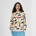 Sweat-shirt Brushstrokes imprimé multicolore