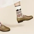 Socken Minky Bunny Fairisle Crew - Milk 