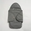 Blanket for baby car seat merino wool gray