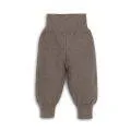 Fine knit pants with high cuffs nut