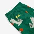 Hungry Squirrel socks all over Dark Green