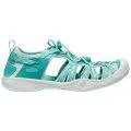 Moxie waterfall/blue glass sandals