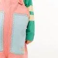 Baby dungarees Color Blocked Peach