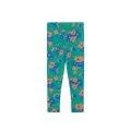 Pants Flowers Deep Green