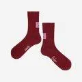 Chaussettes Abstract cat smile Burgundy Red